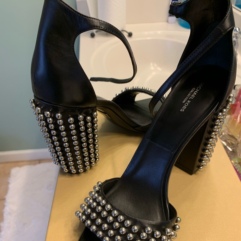 Michael Kors Collection Black Studded Heels